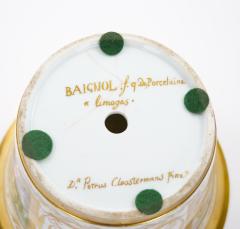 19th Century Hand Painted Paris Porcelain Cachepots with Gilt Details - 4793869