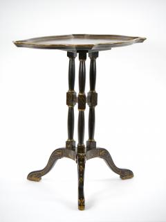 19th Century Hand painted Decorated Victorian Chinoiserie Tripod Side Table - 3283254