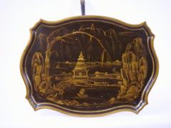 19th Century Hand painted Decorated Victorian Chinoiserie Tripod Side Table - 3283256