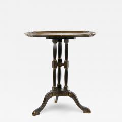 19th Century Hand painted Decorated Victorian Chinoiserie Tripod Side Table - 3284644
