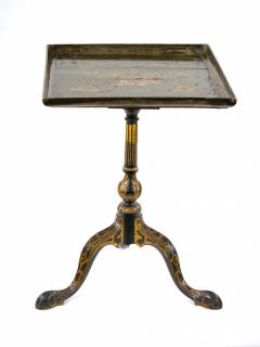 19th Century Hand painted Victorian Chinoiserie Tripod Side Table - 3283262