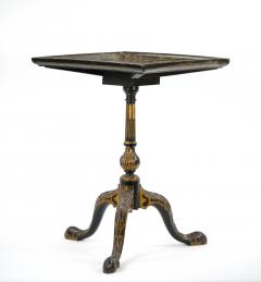 19th Century Hand painted Victorian Chinoiserie Tripod Side Table - 3283263