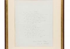 19th Century Handwritten Framed Poem - 4517404