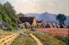 19th Century Impressionist English Landscape by Charles Hall  - 2688895