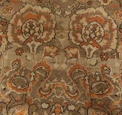19th Century Indian Amritsar Brown Beige and Salmon Wool Rug - 2464700