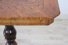 19th Century Inlaid Walnut Antique Tripod Table or Pedestal Table - 3591382