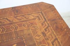 19th Century Inlaid Walnut Antique Tripod Table or Pedestal Table - 3591387