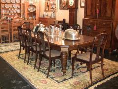 19th Century Irish Country Squires Oak Telescopic Dining Table - 1699516