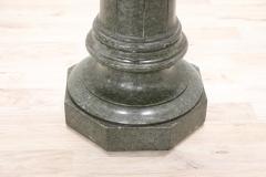19th Century Italian Antique Column in Green Marble from the Alps - 2891359