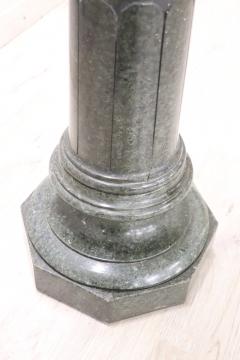 19th Century Italian Antique Column in Green Marble from the Alps - 2891360