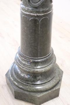 19th Century Italian Antique Column in Green Marble from the Alps - 2921623