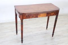 19th Century Italian Antique Console Table in Walnut with Opening Top - 3100726