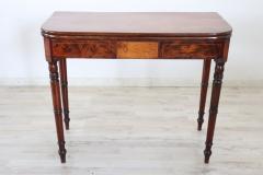 19th Century Italian Antique Console Table in Walnut with Opening Top - 3100728