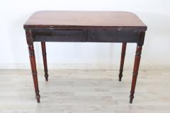 19th Century Italian Antique Console Table in Walnut with Opening Top - 3100733
