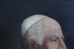 19th Century Italian Antique Oil Painting on Canvas Portrait of Pope Pio IX - 2550562