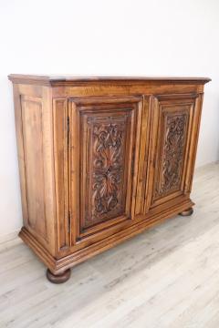 19th Century Italian Antique Sideboard or Buffet in Solid Carved Walnut - 2958562