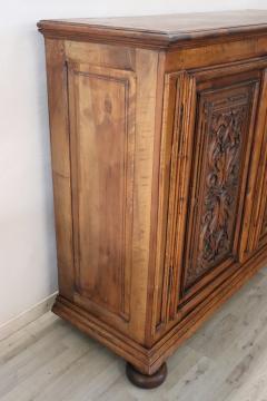 19th Century Italian Antique Sideboard or Buffet in Solid Carved Walnut - 2958563