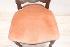 19th Century Italian Antique Single Chair with Velvet Seat - 3480540