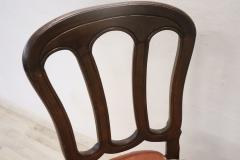19th Century Italian Antique Single Chair with Velvet Seat - 3480541
