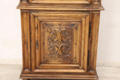 19th Century Italian Antique Small Cabinet in Solid Carved Walnut - 2995026