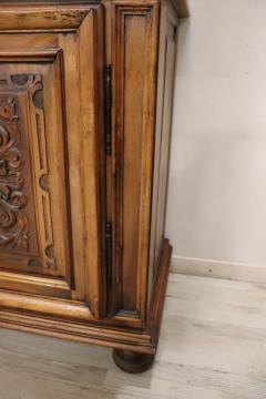 19th Century Italian Antique Small Cabinet in Solid Carved Walnut - 2995027