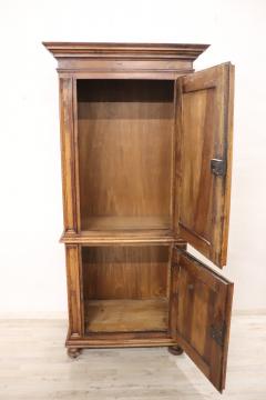 19th Century Italian Antique Small Cabinet in Solid Carved Walnut - 2995032