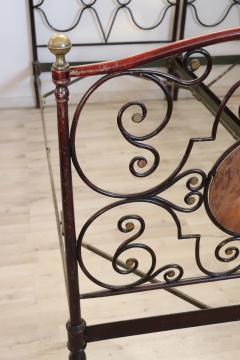 19th Century Italian Antique Wrought Iron Pair of Single Beds - 3370576
