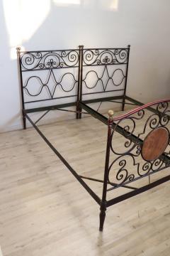 19th Century Italian Antique Wrought Iron Pair of Single Beds - 3370582