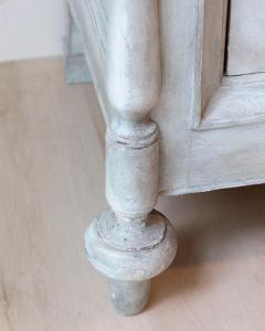 19th Century Italian Blue Painted Cherrywood Wardrobe with Original Hardware - 4437713