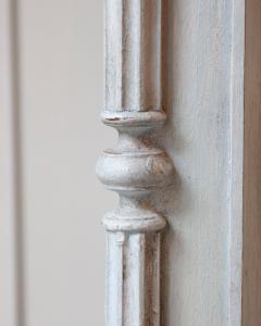 19th Century Italian Blue Painted Cherrywood Wardrobe with Original Hardware - 4437724