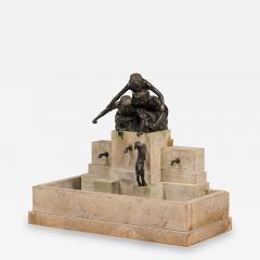 19th Century Italian Bronze and Marble Fountain - 4289734