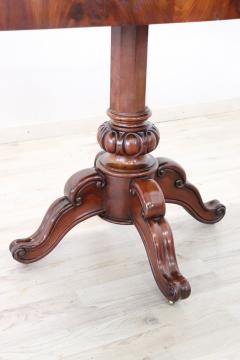 19th Century Italian Carved Mahogany Wood Antique Game Table - 2251300