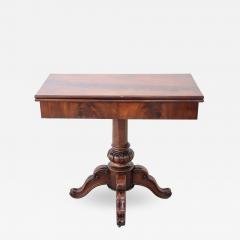 19th Century Italian Carved Mahogany Wood Antique Game Table - 2251721