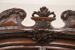 19th Century Italian Carved Oak Wood Majestic Antique Sideboard 1850s - 2372436