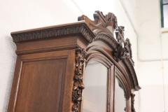 19th Century Italian Carved Oak Wood Majestic Antique Sideboard 1850s - 2372442
