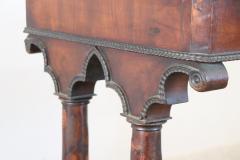 19th Century Italian Carved Walnut Antique Writing Desk - 2333656