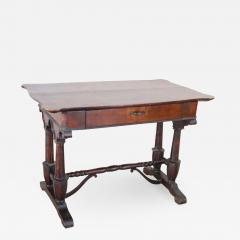 19th Century Italian Carved Walnut Antique Writing Desk - 2336083