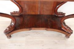 19th Century Italian Carved Walnut Charle X Antique Console Table - 2428759