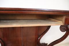 19th Century Italian Carved Walnut Charle X Antique Console Table - 2428763