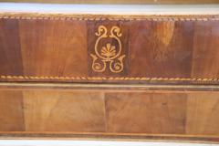 19th Century Italian Charles X Antique Walnut Inlaid Bed - 2763240