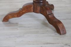 19th Century Italian Charles X Briar Walnut Round Center Table - 2562760