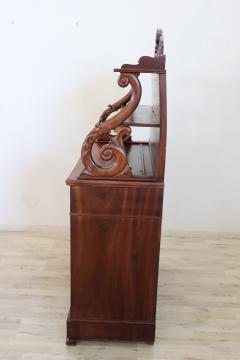 19th Century Italian Charles X Carved Mahogany Sideboard - 2227571