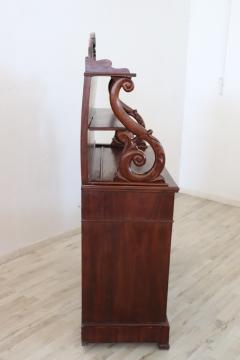 19th Century Italian Charles X Carved Mahogany Sideboard - 2227575