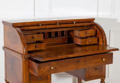 19th Century Italian Charles X Walnut Cylinder Desk - 4397080