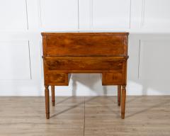 19th Century Italian Charles X Walnut Cylinder Desk - 4397089