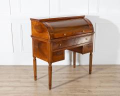 19th Century Italian Charles X Walnut Cylinder Desk - 4397098