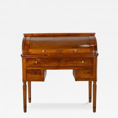 19th Century Italian Charles X Walnut Cylinder Desk - 4399290