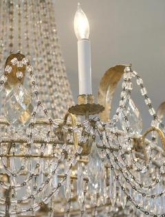 19th Century Italian Empire Crystal Chandelier - 778913