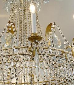 19th Century Italian Empire Crystal Chandelier - 778914