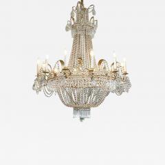 19th Century Italian Empire Crystal Chandelier - 779535